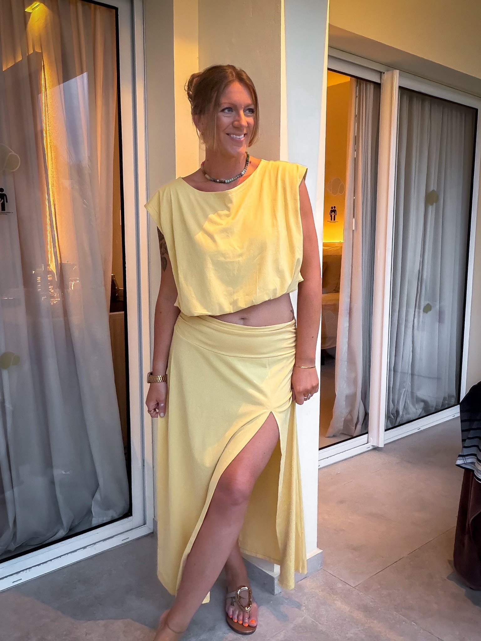 Vacation dinner outfit - wearing a large, comes in more colors and I want all of them! Super cute to mix and match too 

#LTKOver40 #LTKTravel #LTKTall