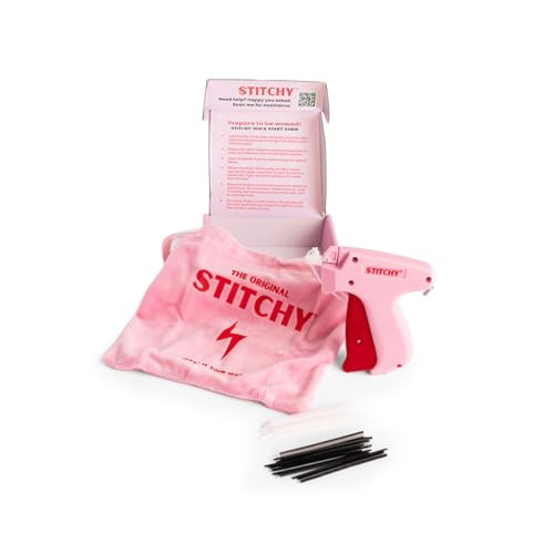 Stitchy No-Sew Hemming Tool- Easy, Portable, Professional-Grade Tagging Gun for Quick, Temporary Hems on Pants, Skirts, Dresses, and Sleeves | Amazon (US)
