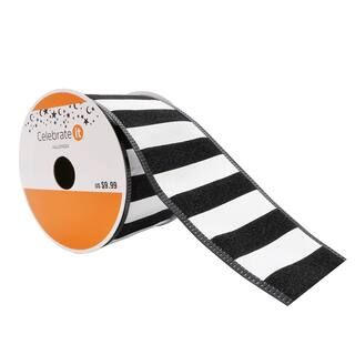 2.5" Taffeta Wired Stripes Ribbon by Celebrate It™ Halloween | Michaels Stores