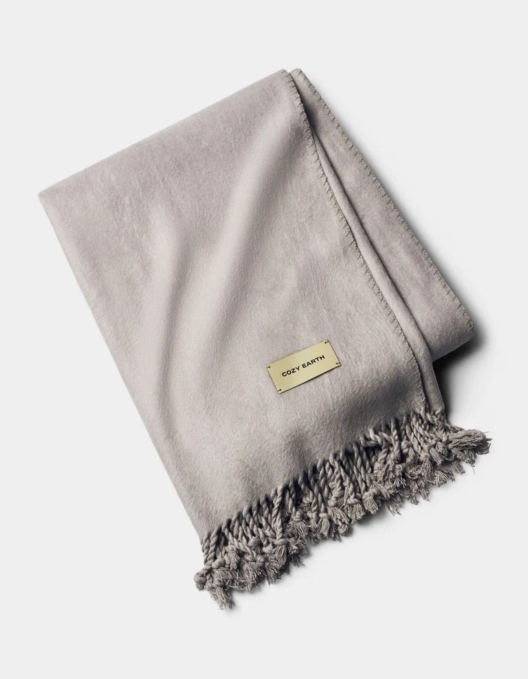 Bamboo Tassel Throw | Cozy Earth