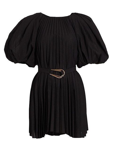 Acler Hudson Pleated Belted Minidress | Saks Fifth Avenue
