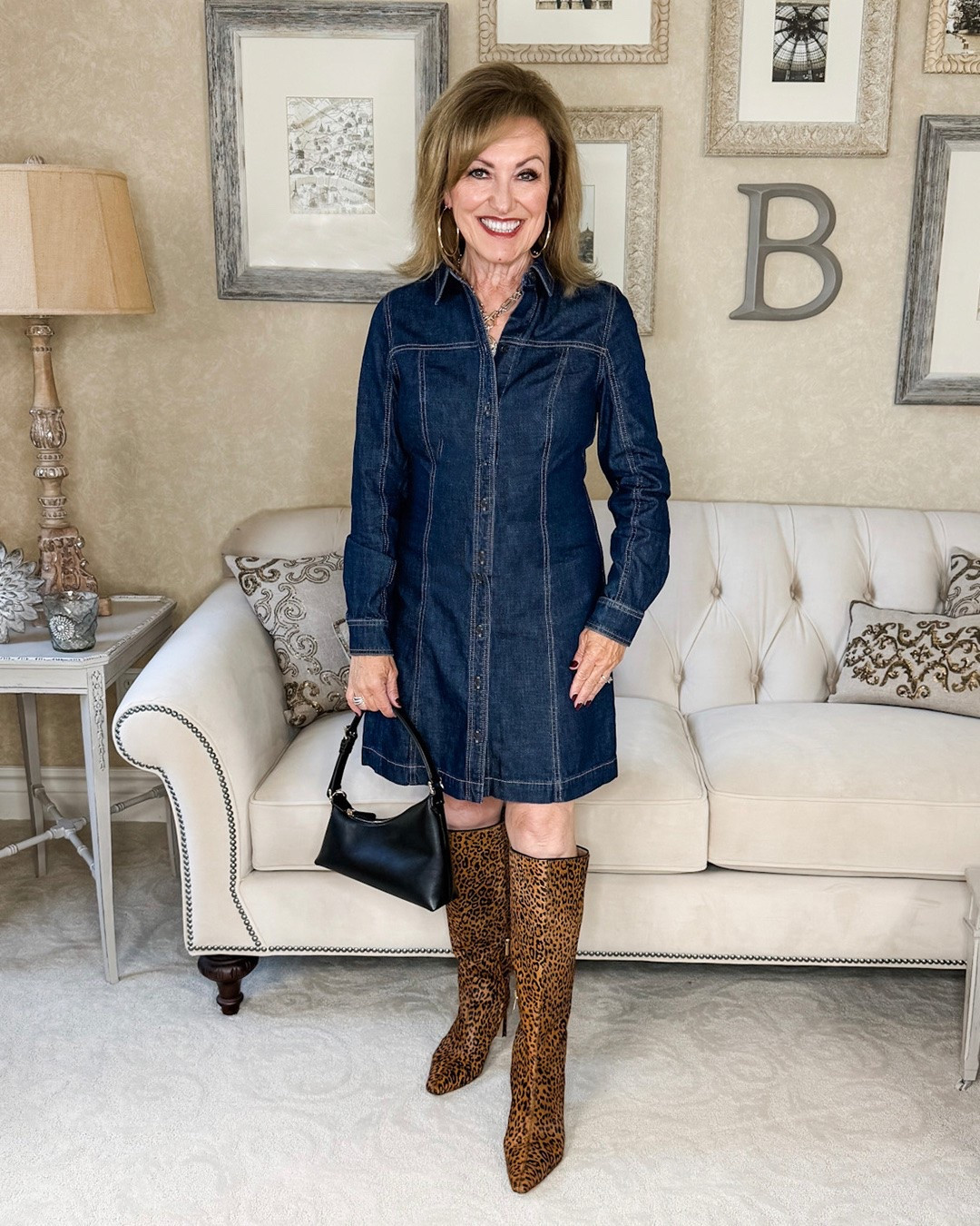 One denim dress from the desk to dinner and beyond.. Here’s three ways to style this dress from @macys. Changing shoes and accessories can give you a completely different look!