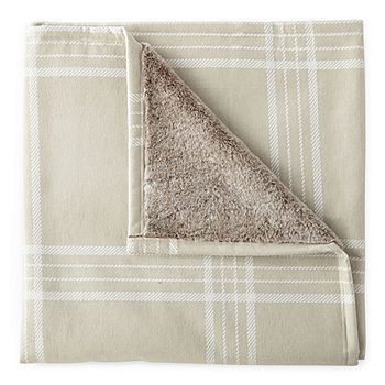 Coleman Flannel Fur Throw | JCPenney