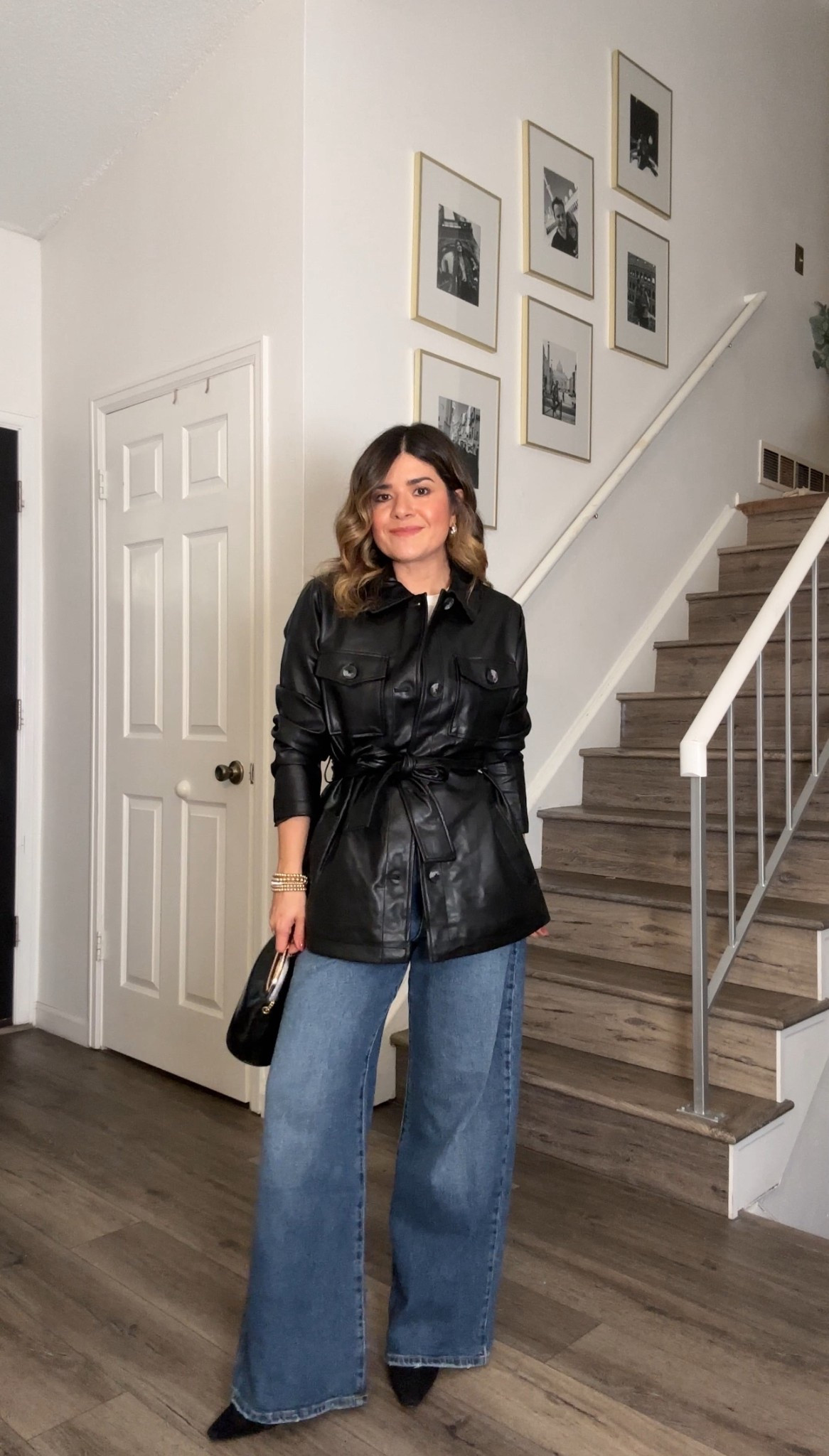 The $15 dólar faux leather jacket you didn’t know you needed! Wearing size small. 
Jeans size 2

#LTKPetite #LTKFindsUnder50 #LTKStyleTip