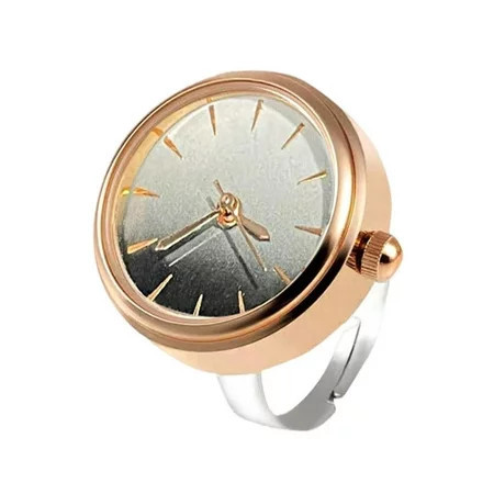 Watch Rings | Alloy Watch Finger Retro Fashion Jewelry | Stainless Steel Quartz Ring Watch for Men Women Fashion Jewelry Gift for Graduation Birthday Valentine s Day Christmas | Walmart (US)