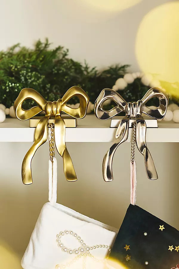 Bow Metal Stocking Holder | Anthropologie (US)