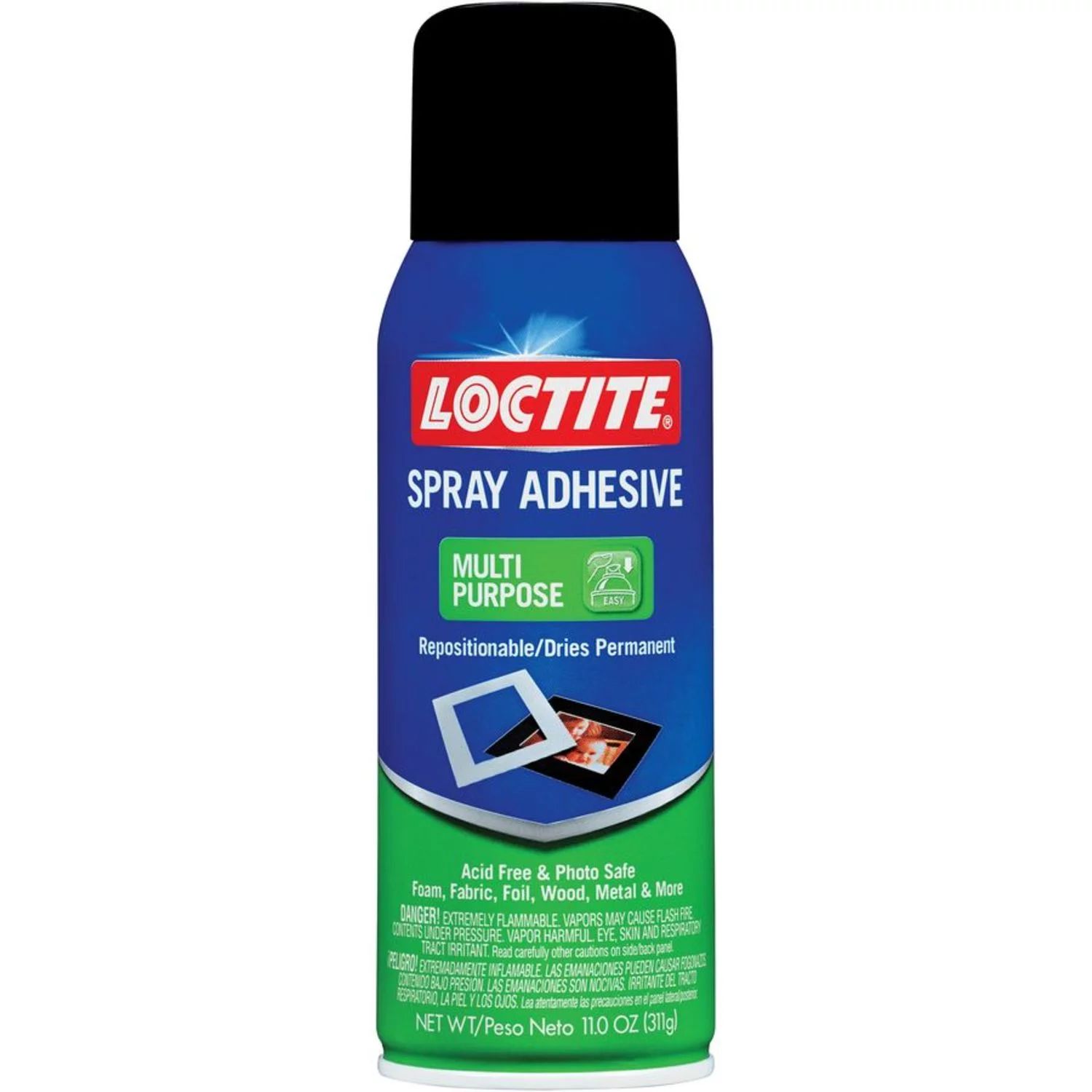 Loctite Multi Purpose Spray Adhesive, Clear 11 oz - Walmart.com | Walmart (US)
