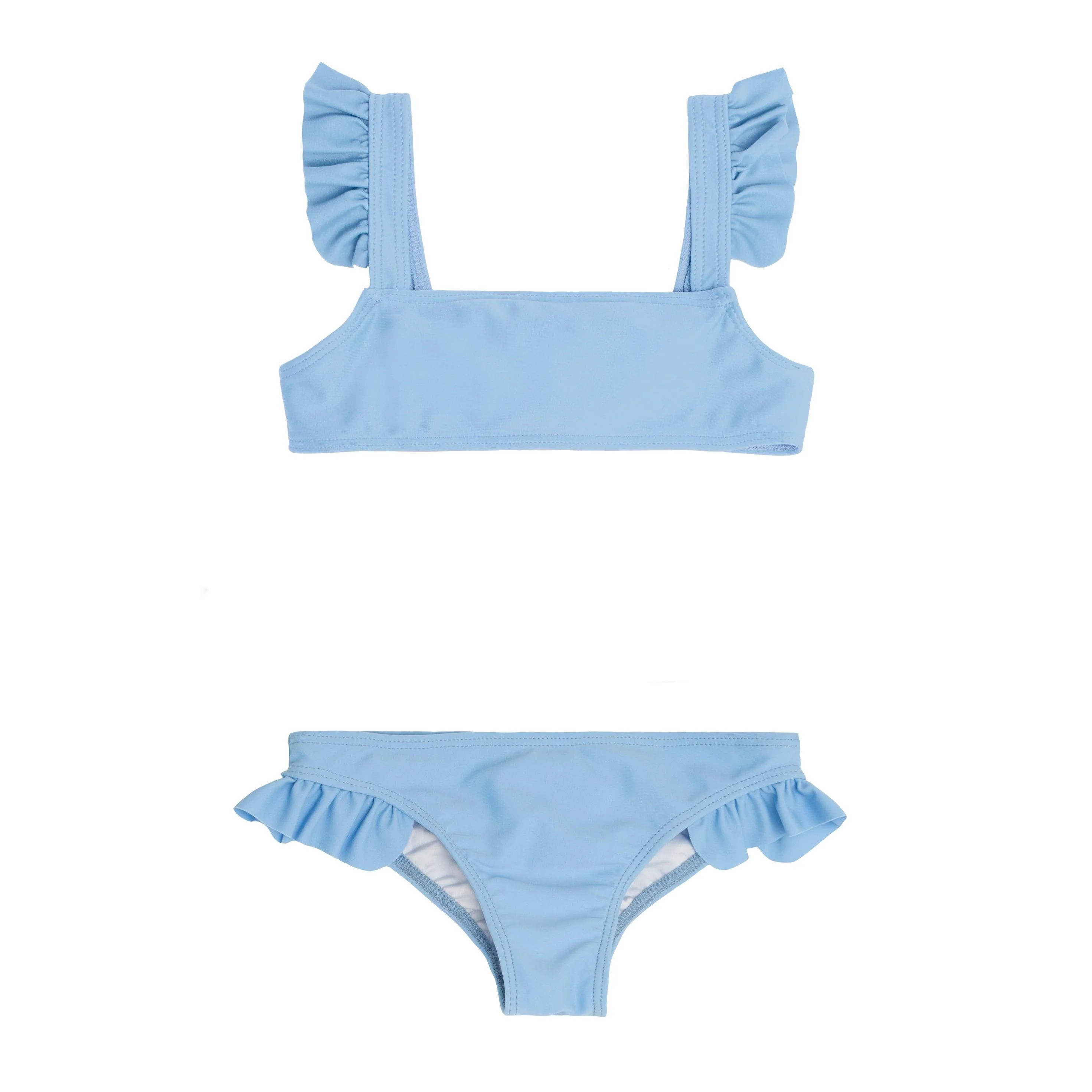 girls peri blue tie back bikini | minnow