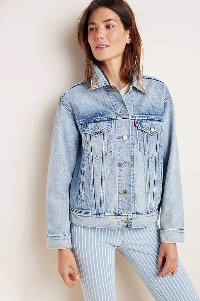 Levi's Ex-Boyfriend Denim Trucker Jacket | Anthropologie (US)