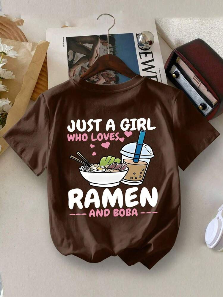 T shirt love ramen  | SHEIN