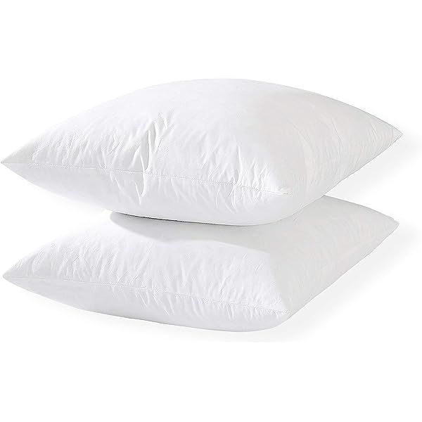 IZO All Supply Square Sham Stuffer Throw Pillow Insert, White, 18 by 18 Inches | Amazon (US)