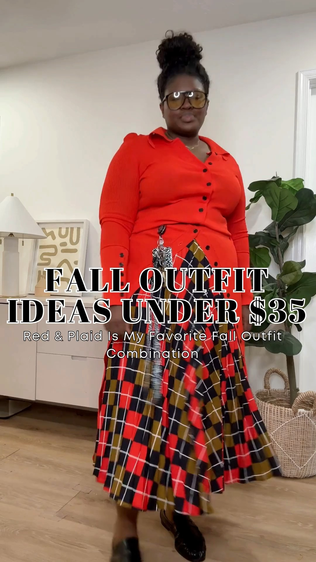 Sometimes one statement piece is all an outfit needs. This $34 plaid maxi skirt paired with a red cardigan creates a cozy fall look that feels put together without trying too hard.   Fall Outfit, Fall Outfit Ideas, Fall Fashion, Plaid Maxi Skirt, Plaid Skirt Outfit, Red Cardigan Outfit, Affordable Fall Fashion, Under $35 Fashion

#LTKootd #LTKSeasonal #LTKMidsize