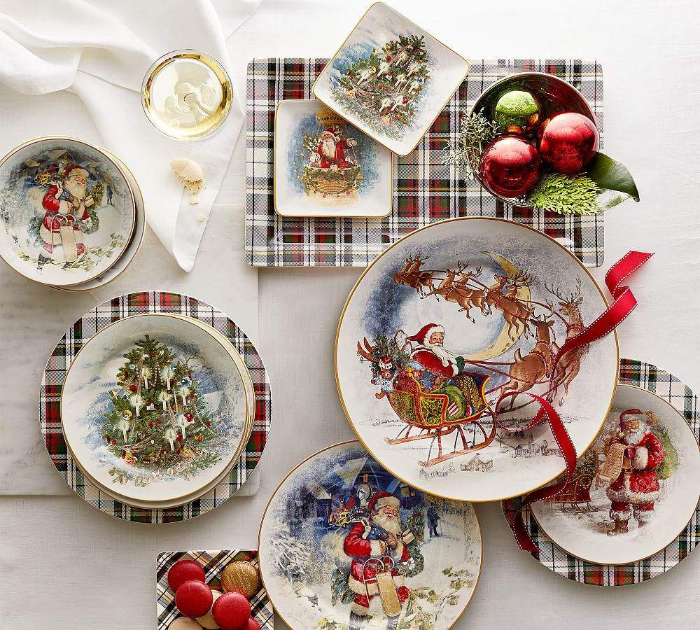 Nostalgic Christmas Stoneware Dinnerware Collection | Pottery Barn (US)