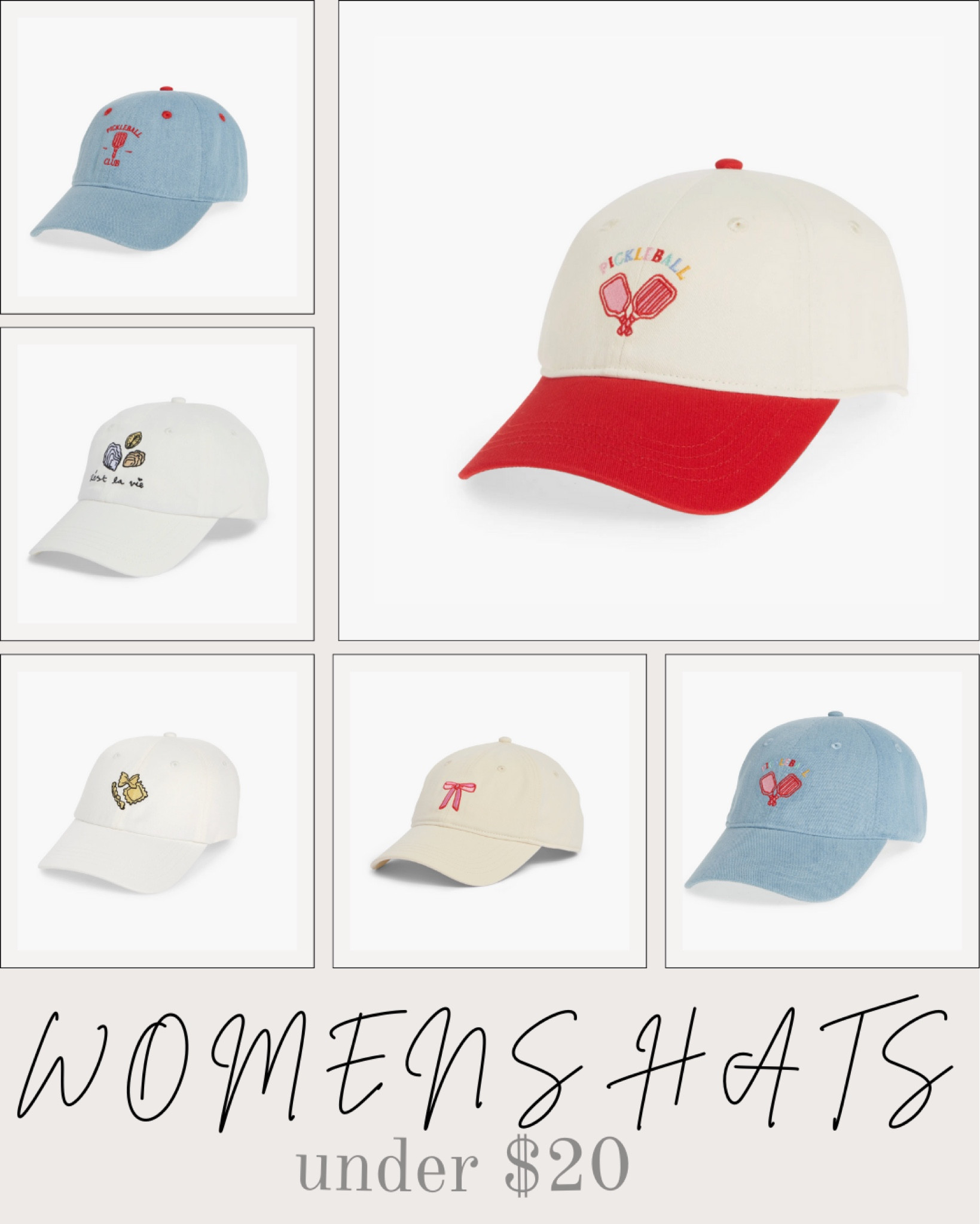 Women’s baseball caps under $20 

women’s hats, cool girl style, women’s accessories, Nordstrom finds, women’s finds under $20, frasier sterling

#LTKxNSale #LTKFindsUnder50 #LTKStyleTip