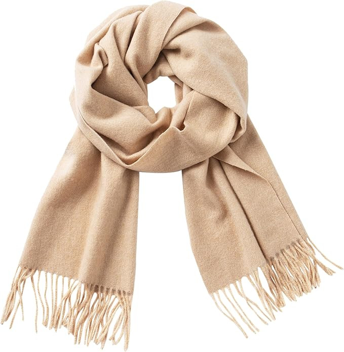 CALVIN & OLIVIA Ultra-Soft Winter Cashmere Feel Scarf Solid Color Warm Long Unisex Winter Scarves... | Amazon (US)
