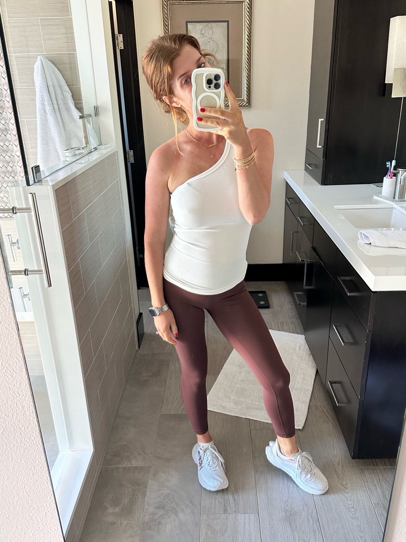 Cute everyday comfy outfit- all from Amazon! #amazonfinds #amazonleggings #oneshouldertop

#LTKunder50 #LTKstyletip #LTKFind