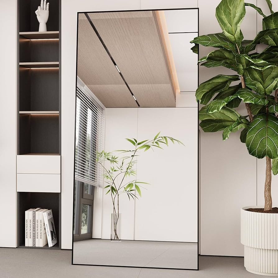 LFT HUIMEI2Y Full Length Mirror 71"x32", Standing Hanging or Leaning Against Floor Tempered Mirro... | Amazon (US)