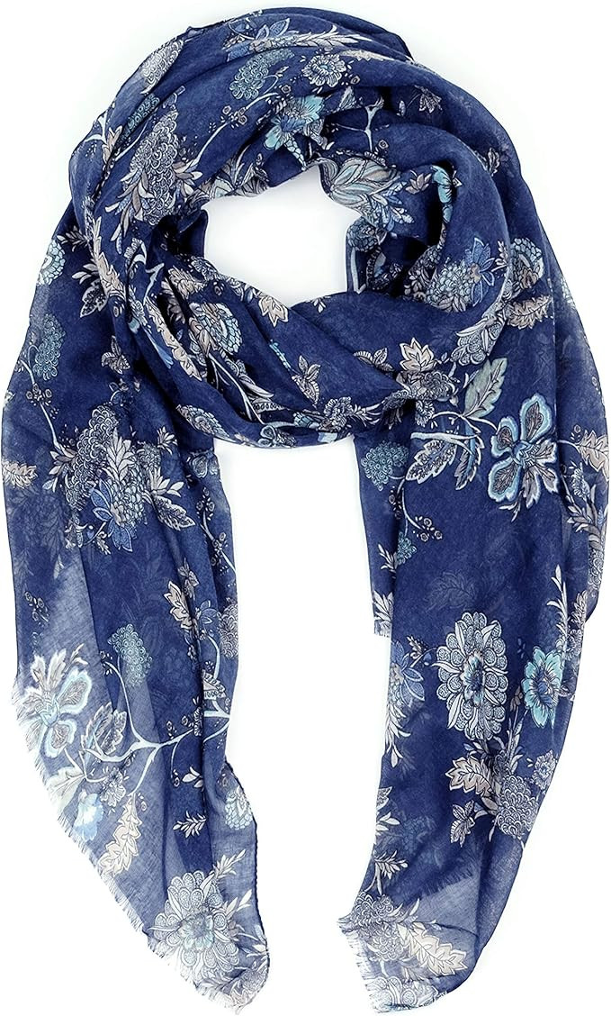 MIMOSITO Scarfs for Women Lightweight Floral Flower Fashion Wrap Shawl Fall Winter | Amazon (US)