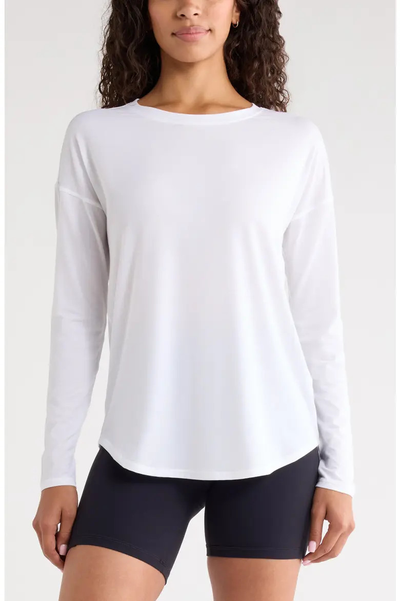 Breathe Long Sleeve Performance T-Shirt (Women) | Nordstrom | Nordstrom