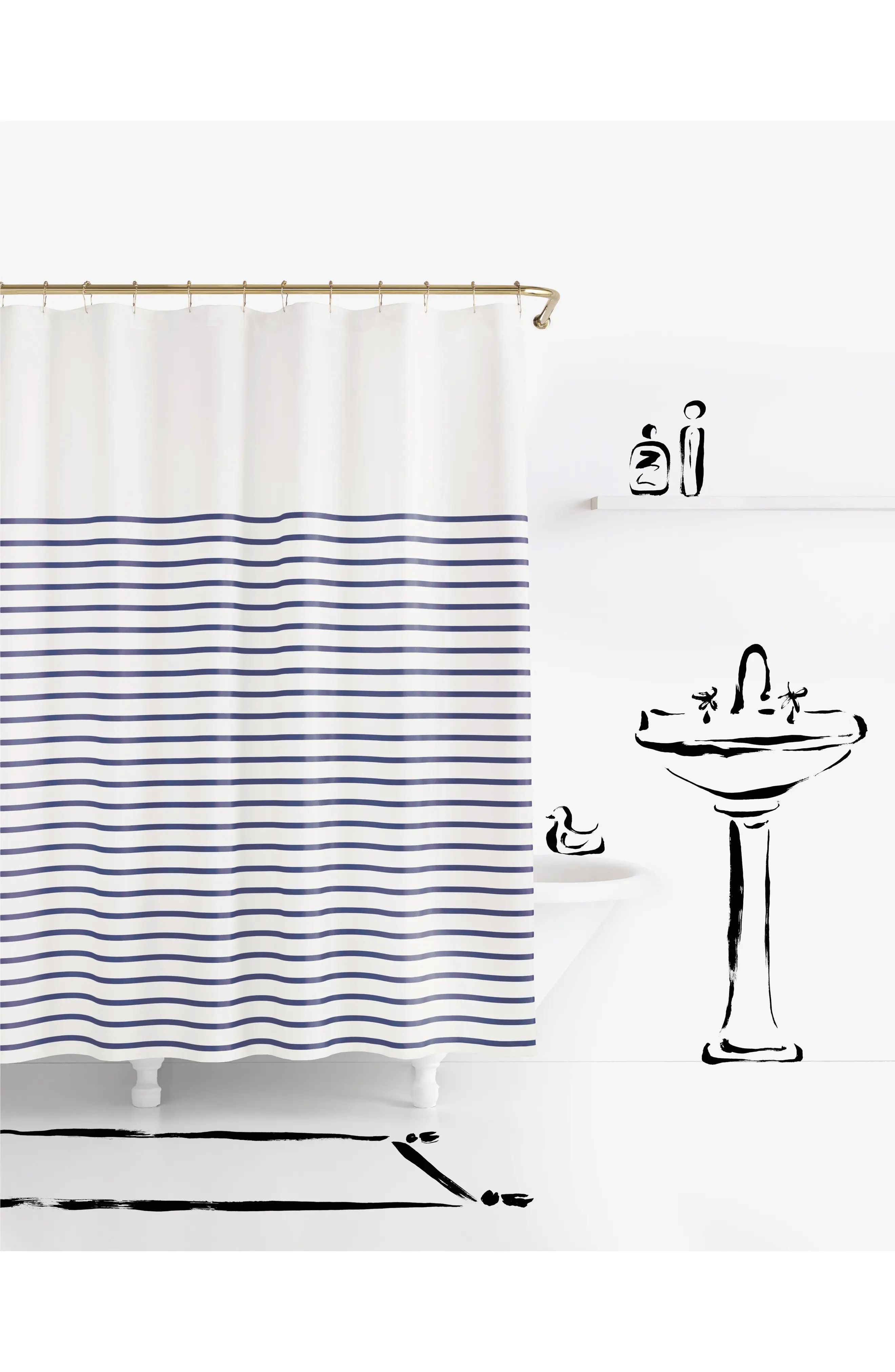 'harbour stripe' shower curtain | Nordstrom