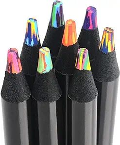 nsxsu 8 Pieces Rainbow Pencils, Jumbo Colored Pencils for Adults, Multicolored Pencils Art Suppli... | Amazon (US)