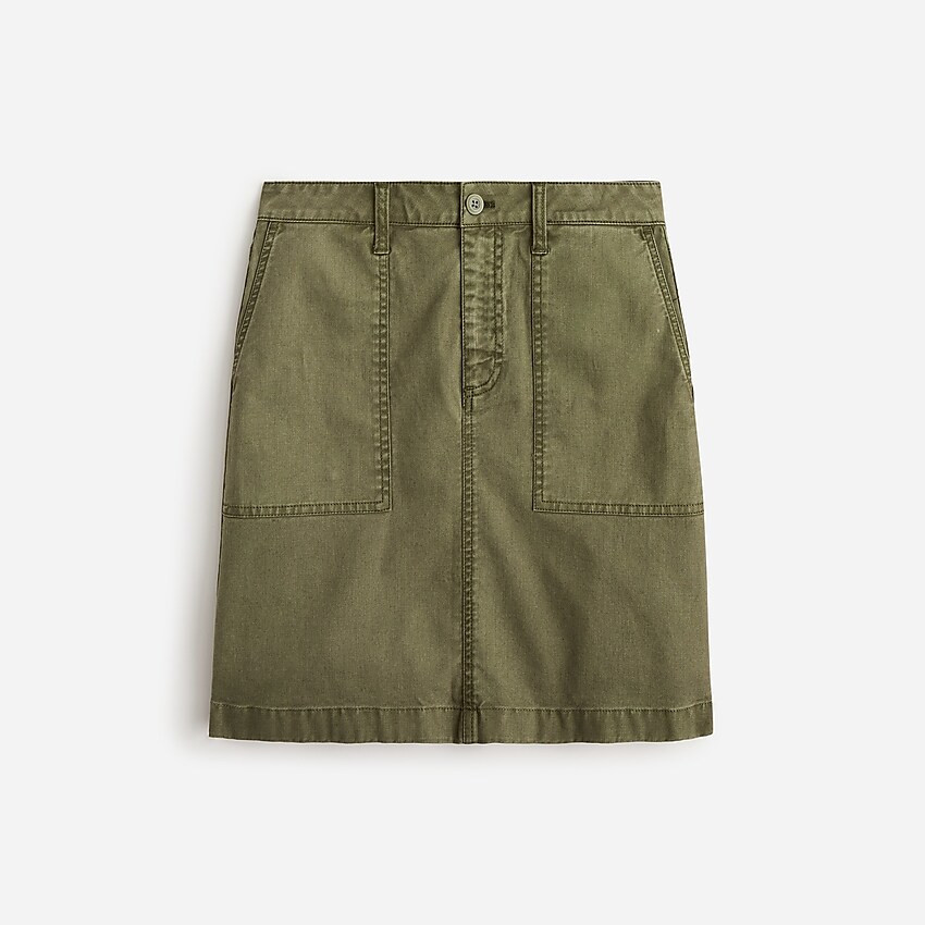 Garment-dyed utility mini skirt | J. Crew US