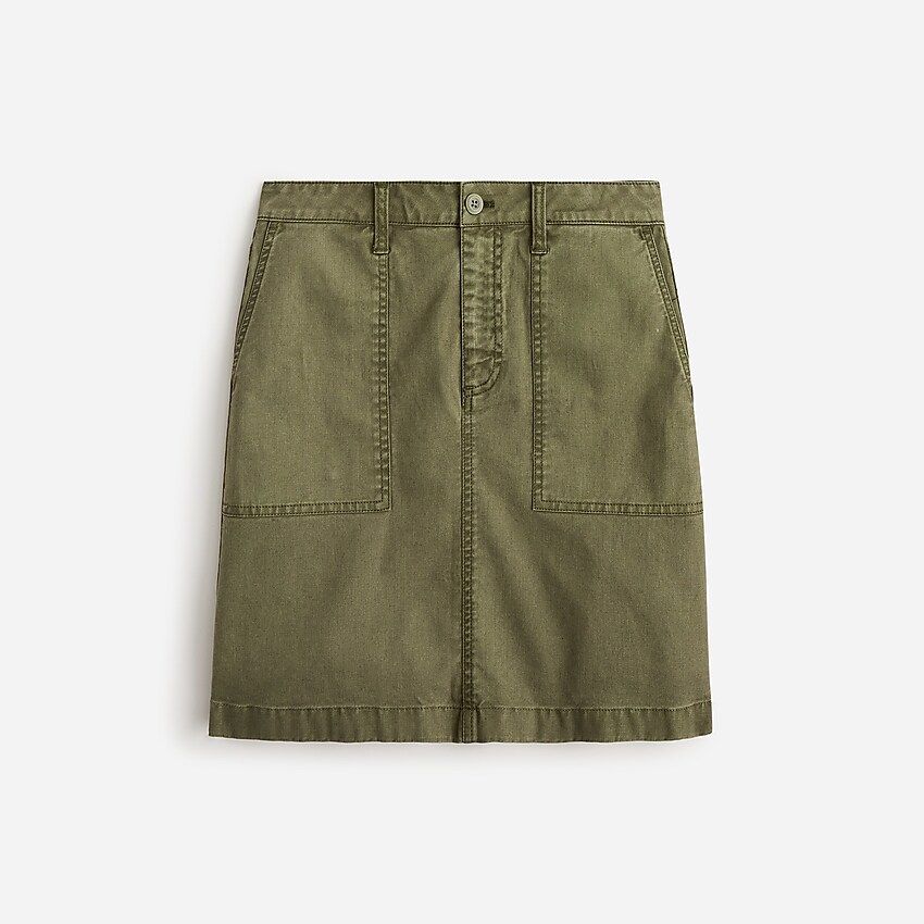 Garment-dyed utility mini skirt | J.Crew US