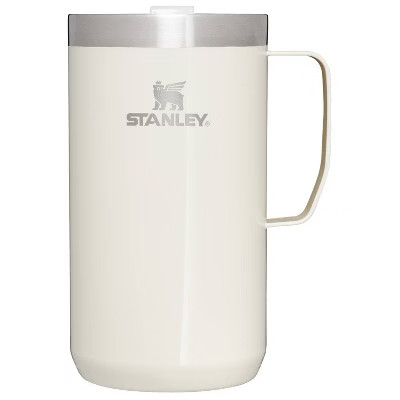 Stanley 24 oz Stainless Steel Classic Legendary Mug Cream Gloss: Dishwasher-Safe Drinkware for Hot & Cold Beverages | Target