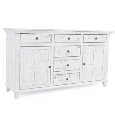 Beckley 6-Drawer Dresser Chest in Rustic White | Bed Bath & Beyond