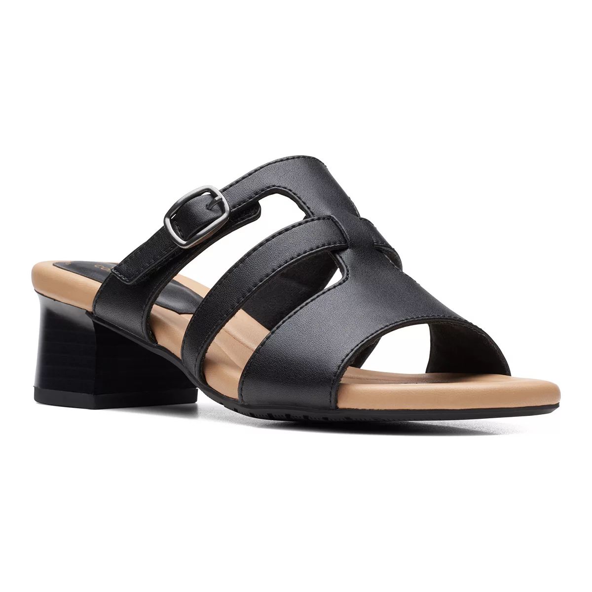 Clarks® Desirae Palm Women's Leather Slide Sandals | Kohl's