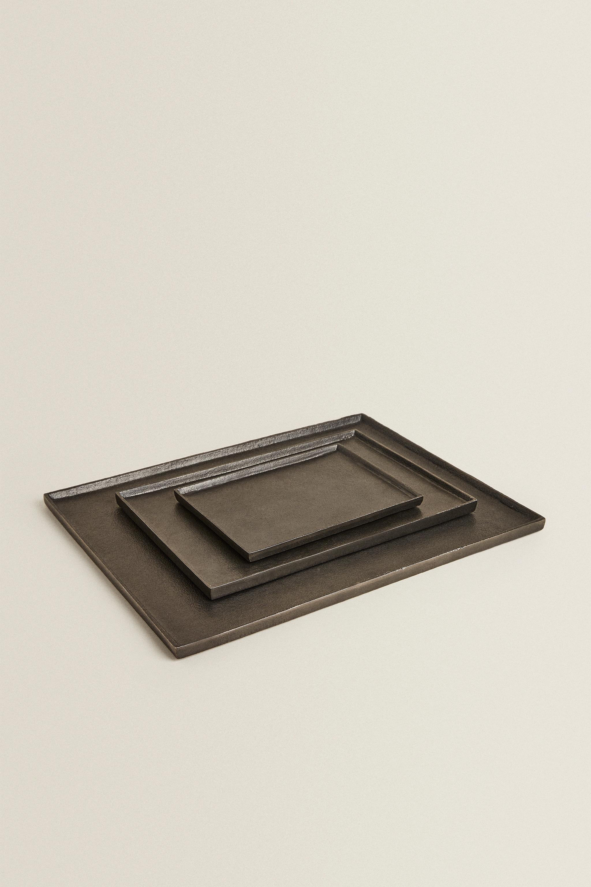 DECORATIVE RECTANGULAR METAL TRAY | Zara US