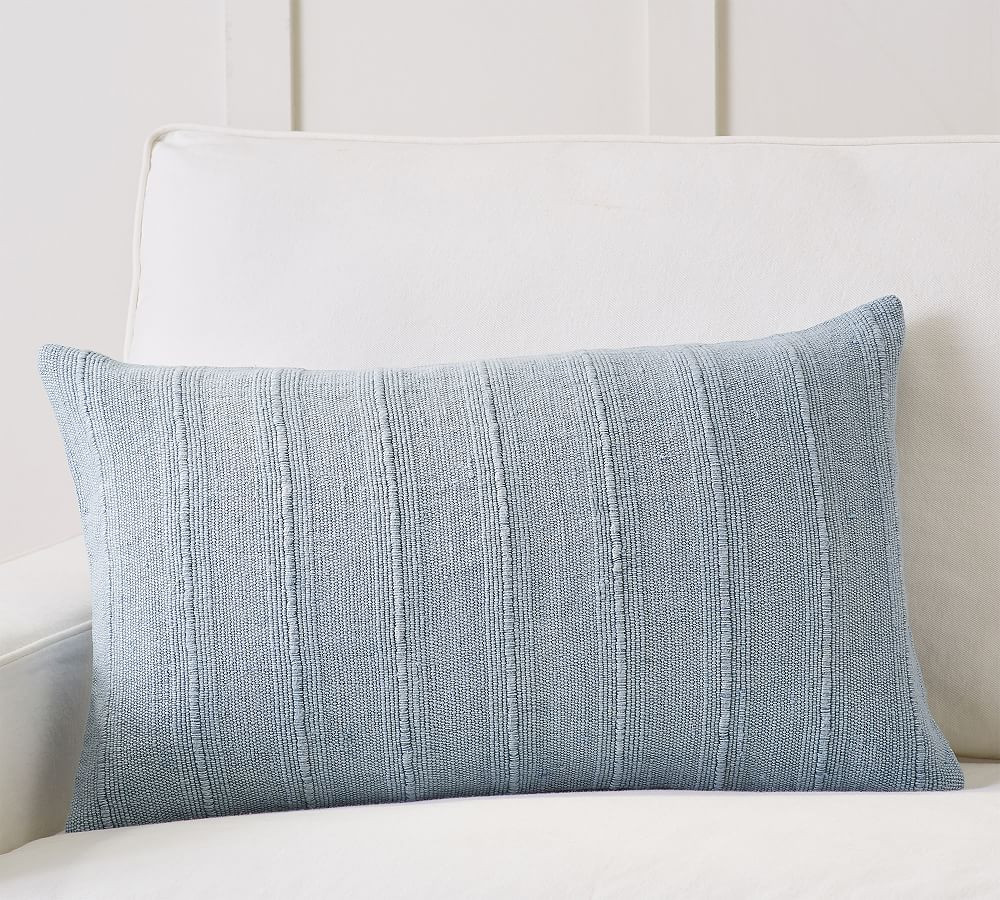 Relaxed Striped Lumbar Pillow | Pottery Barn (US)