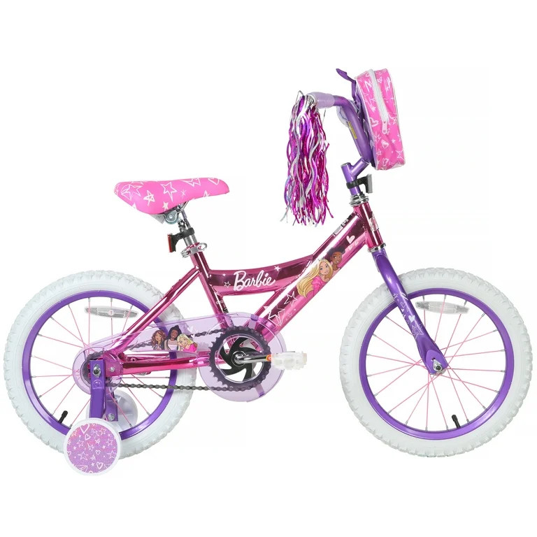 16" Dynacraft Barbie Girls BMX Bike for Age Group 5-7 Years, Pink | Walmart (US)