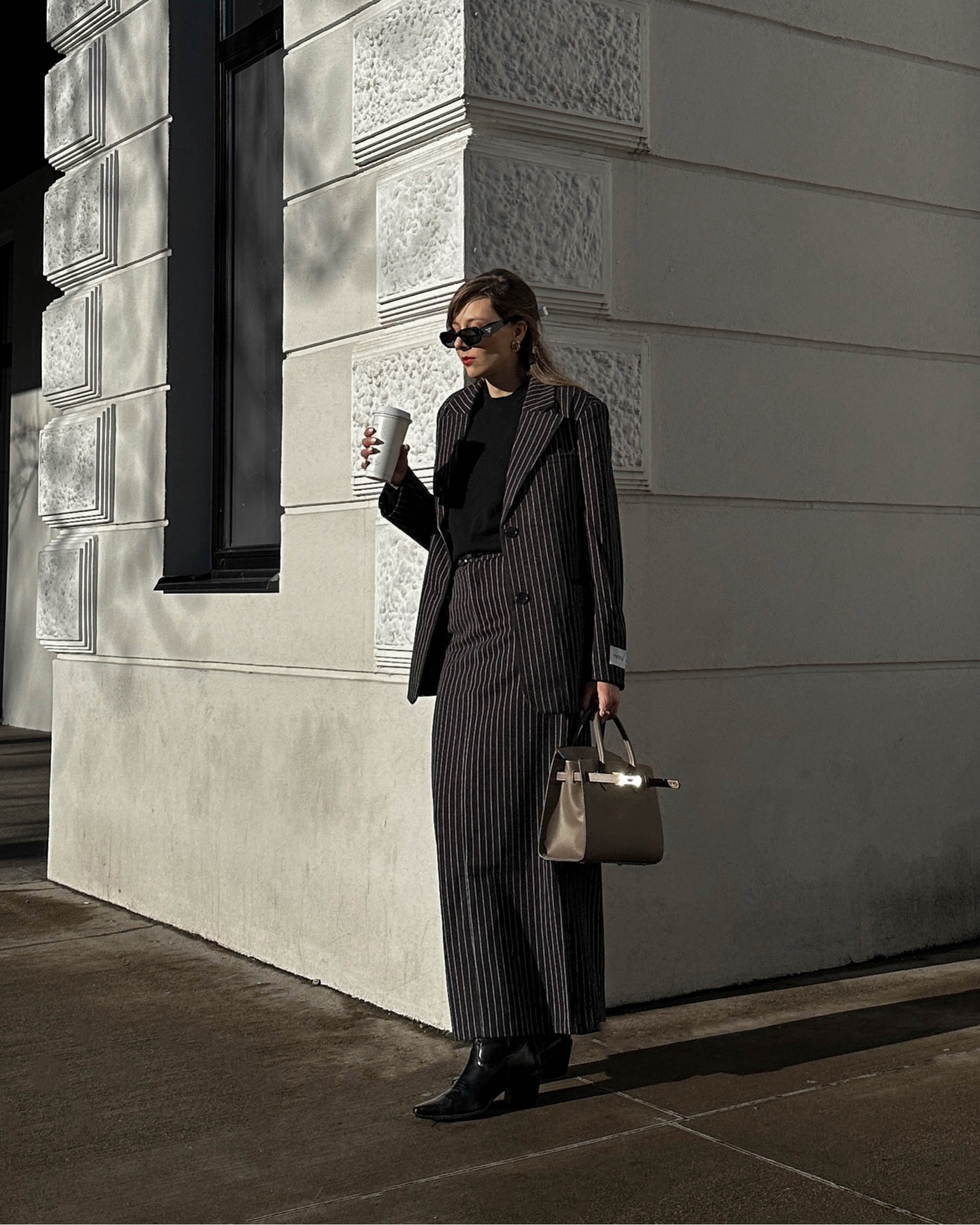 Winter uniform >> obsessed with the pinstriped maxi skirt & matching pinstriped black blazer. Found similar style for you as this set is from NA-KD and can’t be linked 👇🏼

#LTKstyletip #LTKeurope #LTKworkwear