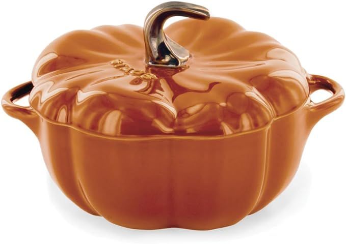 STAUB 0.5-qt Petite Ceramic Pumpkin, Oven & Stove Safe up to 572°F, Pumpkin Dish, Ceramic Baking... | Amazon (US)