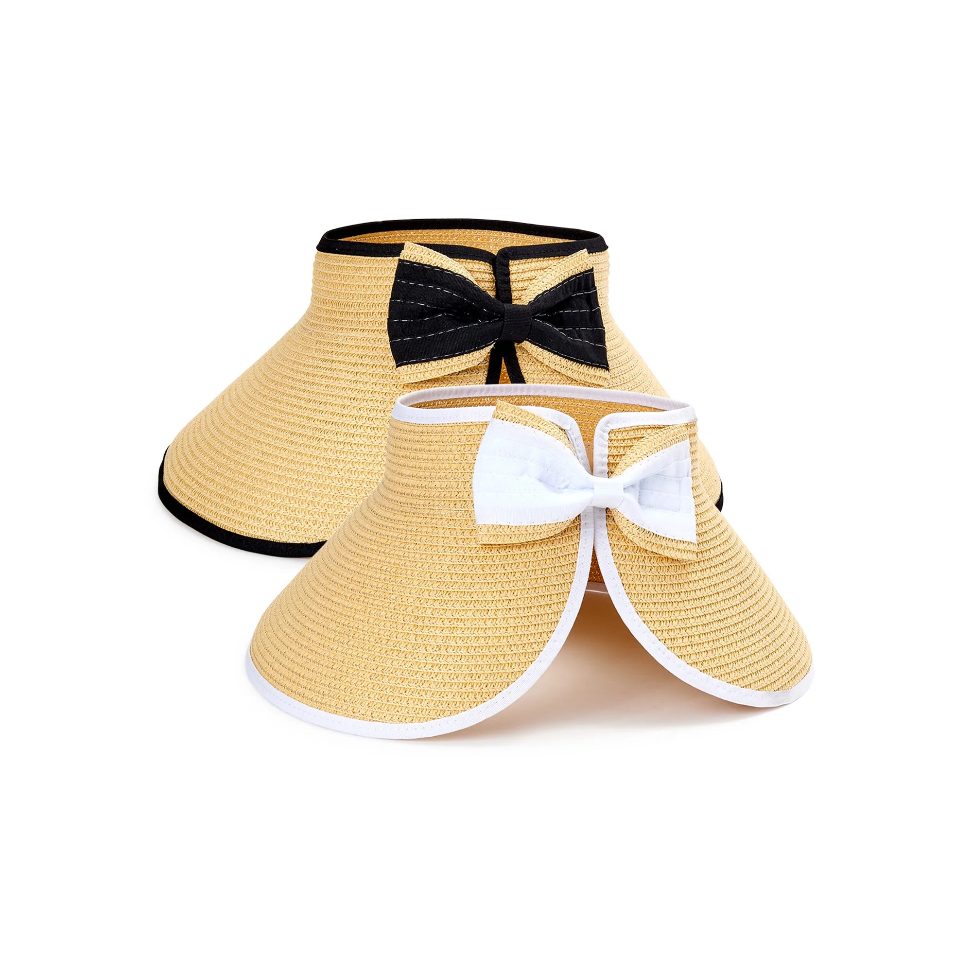 Time and Tru Women's Rolled Packable Visors, 2 Pack | Walmart (US)