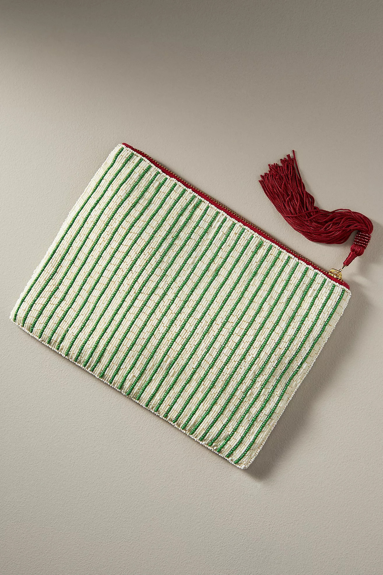 Beaded Flat Pouch: Wild Berry Edition | Anthropologie (US)