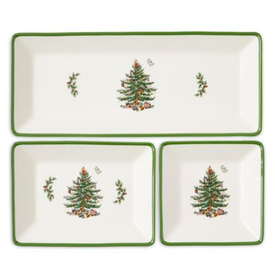 Christmas Tree Traditional 3 Piece Nesting Tray Set | Bloomingdale's (US)