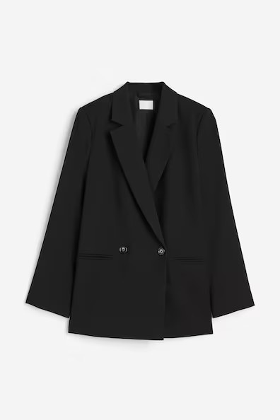 H & M - Double-breasted Blazer - Black | H&M (US + CA)