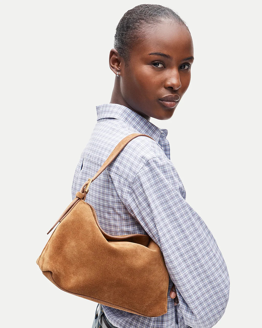 Berkeley small shoulder bag in suede | J. Crew US