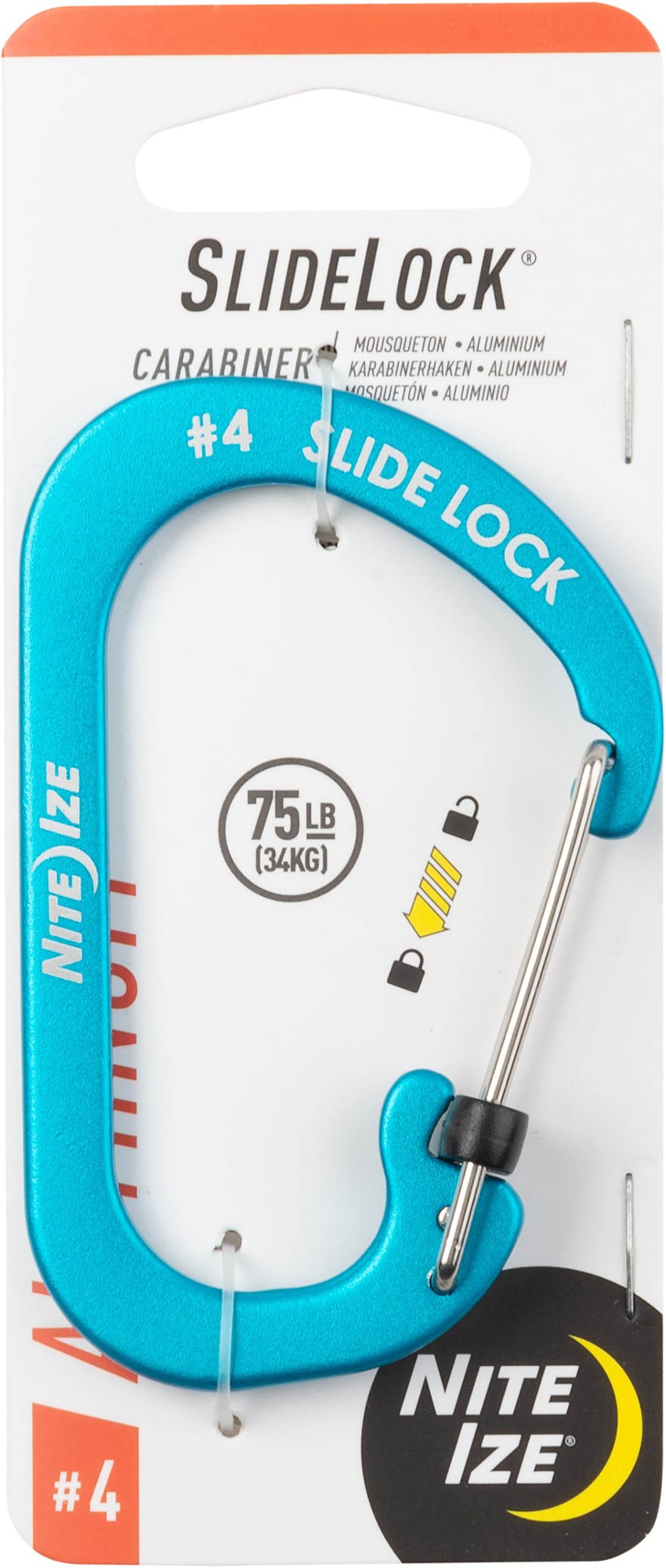 Nite Ize SlideLock Carabiner #4 Blue | REI