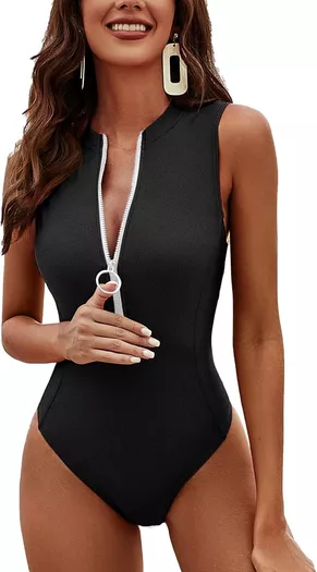 Charmo Tummy Control One Piece Swimsuits for Women Ruched Bathing Suits  Strappy V Neck Monokini : : Clothing, Shoes & Accessories