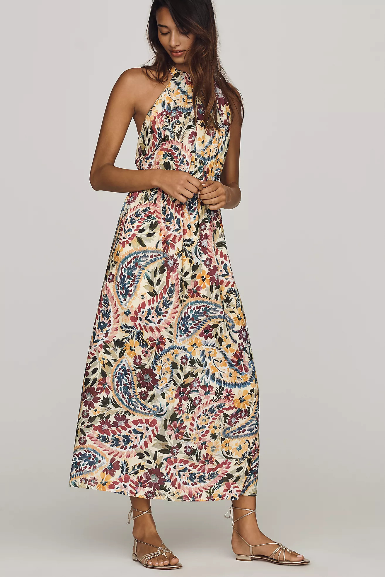 Anthropologie x Farm Rio Halter Maxi Dress | Anthropologie (US)