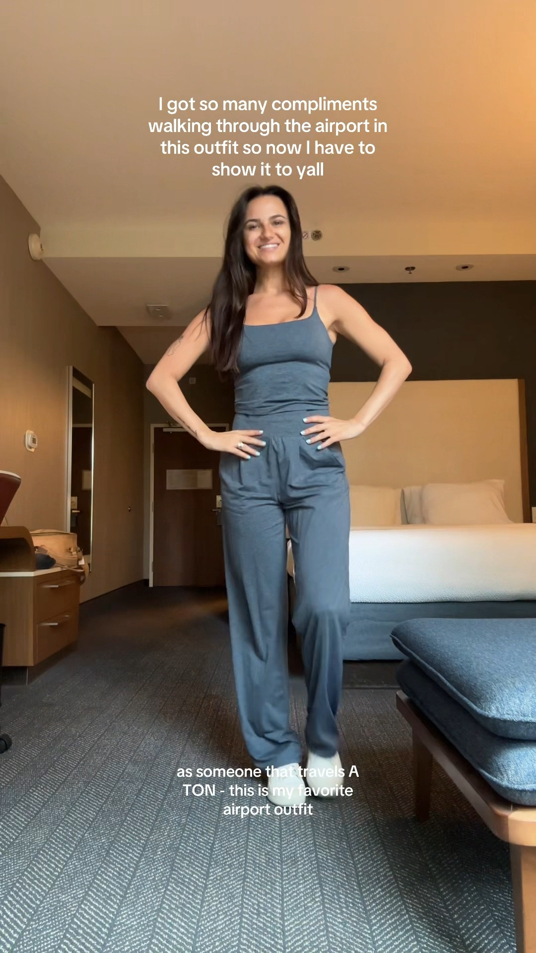Wearing size small in both 💙🦋
My favorite airport/travel day fit!!!


#LTKStyleTip #LTKFindsUnder100 #LTKTravel