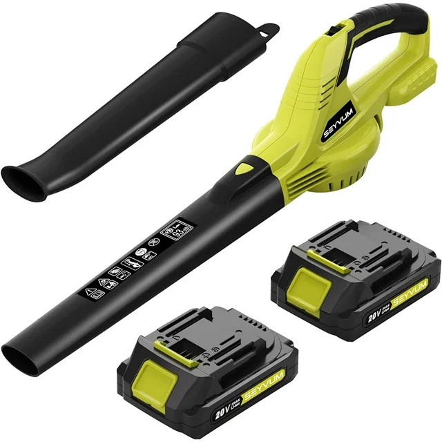 SEYVUM Leaf Blower - 320CFM 150MPH 20V Leaf Blower Cordless with 2 X 2.0 Battery & Charger, Elect... | Walmart (US)