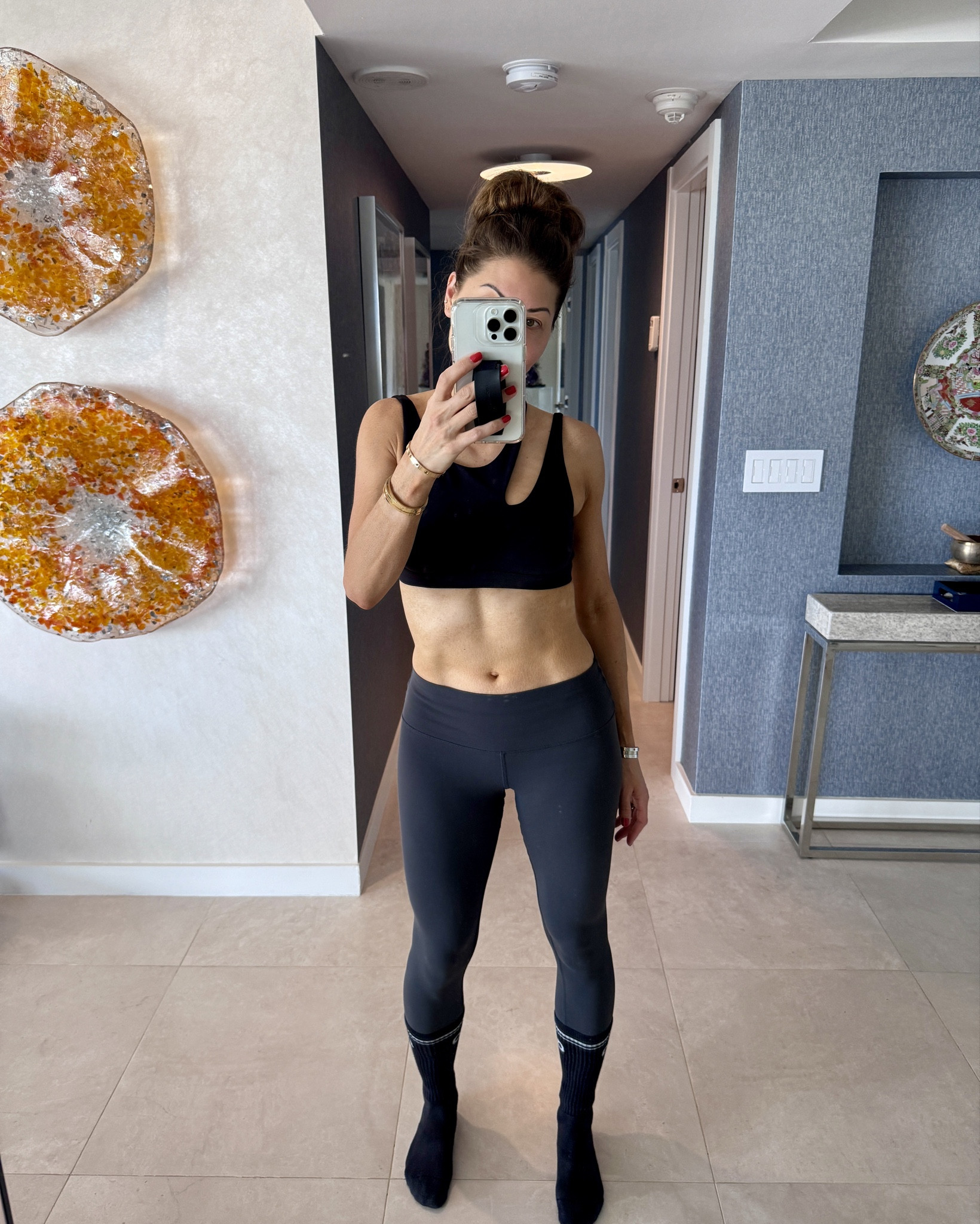 Sweaty sans makeup, but still feeling cute post gym because of these leggings and sports bra  

#LTKstyletip