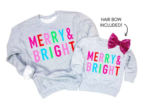 Mommy and Me Christmas Shirts Matching Mommy and Me Christmas Outfits Mommy and Me Christmas Swea... | Etsy (US)