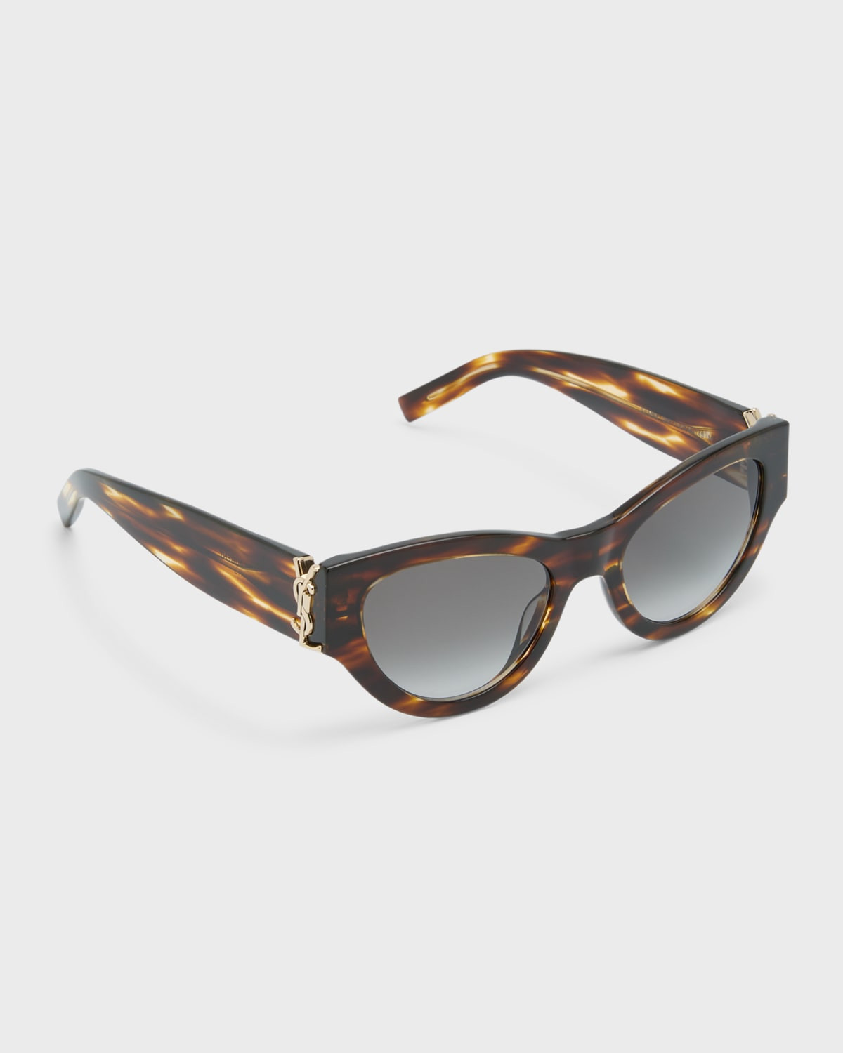 YSL Havana Plastic Cat-Eye Sunglasses | Neiman Marcus