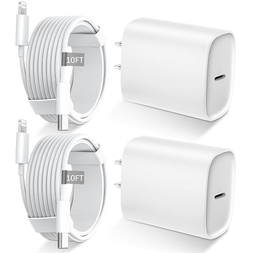 iPhone 14 13 12 11 Fast Charger [MFi Certified],10FT Long Fast Charging Lightning Cable with 20W ... | Amazon (US)