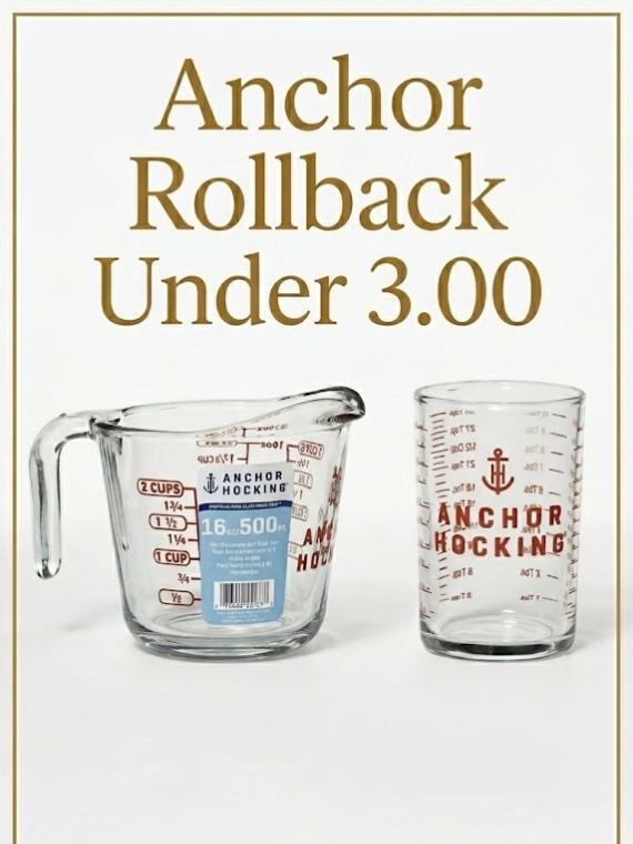 Anchor Hocking Kitchen Basics Under 3.00! ⚓️🧺

Stocking up on the essentials before Easter cooking begins! 🐣 I found these classic Anchor Hocking measuring pieces on major rollback for less than $3.00.

Whether you’re measuring out ingredients for Easter brunch or prepping holiday desserts, these are durable, easy to read, and such a great price. I’ve linked both of these plus the larger sizes for you! ✨

#Easter #EasterCooking #KitchenEssentials #AmazonFinds #KitchenSale #HomeHacks #BakingBasics #HolidayPrep #WalmartRollback

#LTKHome #LTKSaleAlert #LTKfoodie